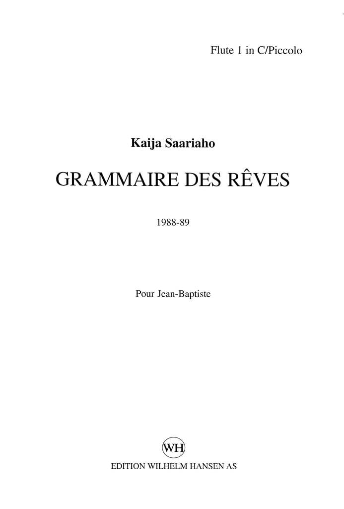 Grammaire Des Reves